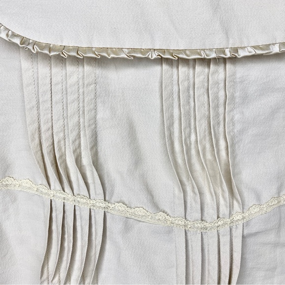 Vintage DB Sport Khaki Jacket With Lace & Satin Ribbon Size L Women's - Picture 9 of 12